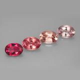 7x5mm Tourmaline 3ct Oval Facet in Multicolor