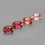 3 carat Multicolor Oval Facet Tourmaline 7x5mm