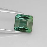 7x6.5 Tourmaline 1.5ct Octagon / Scissor Cut in Blue Green