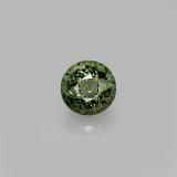 0.9 carat Green Round Facet Tourmaline 6mm
