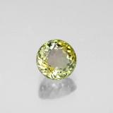 0.9 carat Yellowish Green Round Facet Tourmaline 6mm