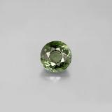 0.9 carat Green Round Facet Tourmaline 6 mm