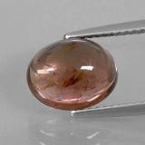 3 carat Orange Brown Oval Cabochon Tourmaline 10.5x8