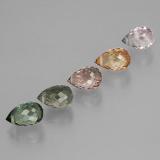 6.5 mm Briolette with Hole Tourmaline 4ct