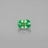 6x4mm Tsavorite Garnet 0.6ct Oval Facet in Chrome Green