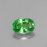 6mm x 4mm Tsavorite Garnet 0.7ct Oval Facet in Chrome Green