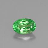 6mmx4mm Tsavorite Garnet 0.6ct Oval Facet in Chrome Green