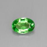 6mm x 4 Tsavorite Garnet 0.5ct Oval Facet in Chrome Green