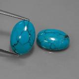 14mmx10mm Oval Cabochon Turquoise 7ct