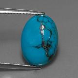 4 carat Blue Oval Cabochon Turquoise 14mm x 10mm