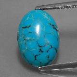 3 ct Opaque Oval Cabochon Turquoise 14mmx10mm