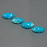 10x5 Turquoise 4ct Marquise Cabochon in Blue