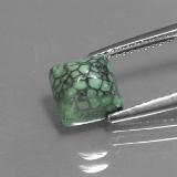 7mm x 7 Turquoise 2.5ct Square Cabochon in Green