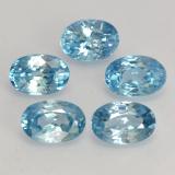 6mm x 4mm Zircon 4ct Oval Facet in Blue