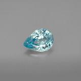 8mmx6mm Zircon 1.5ct Pear Facet in Blue