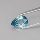 8mm x 5.5mm Zircon 1.5ct Pear Facet in Blue