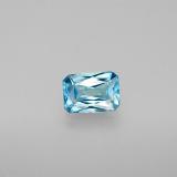 7x5mm Zircon 1ct Octagon / Scissor Cut in Blue