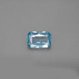 1 carat Blue Octagon / Scissor Cut Zircon 7mm x 5mm