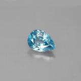 8mm x 6mm Zircon 1.5ct Pear Facet in Blue