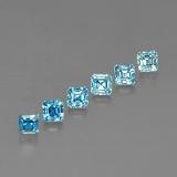 3.5x3.5mm Zircon 2ct Octagon Facet in Blue