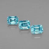 4mm x 3 Octagon Facet Zircon 1ct