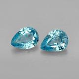 2 ct VVS Pear Facet Zircon 6.5mmx5mm