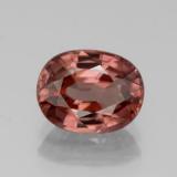 9x7 Zircon 3ct Oval Facet in Rose