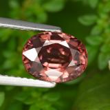 9mm x 7mm Zircon 3ct Oval Facet in Rose