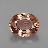 9mm x 7mm Zircon 3ct Oval Facet in Rose