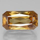 Click for Details 14mm x 7.5mm Zircon 8ct Octagon / Scissor Cut in Yellow Golden