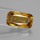 Click for Details 13.5x7.5 Zircon 6ct Octagon / Scissor Cut in Yellow Golden