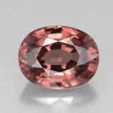 9x7mm Zircon 3ct Oval Facet in Rose