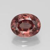 9x7mm Zircon 3ct Oval Facet in Rose