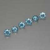 4.5 mm Zircon 3ct Diamond-Cut in Blue