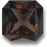 Octagonal Smoky Quartz Gemstone