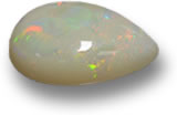 Pear-shaped Australian Opal Cabochon
