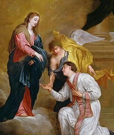 Bishop-Valentine Kneeling In Supplication