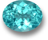 Pietra preziosa di apatite blu-verde