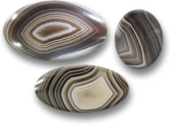 Botswana Banded Agate Cabochons