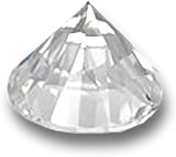 Brilliant-cut goshenite gem