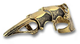 Bronze Unisex Full Finger Armoured Ring
