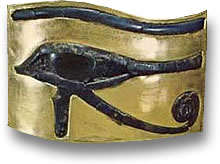 Auge des Horus Lapislazuli in Gold