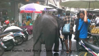 Marché aux pierres précieuses de Chanthaburi