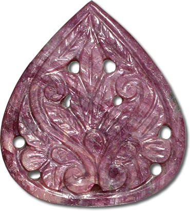 A Carved Ruby Gemstone