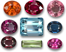 Gems from Mozambique - Garnet, Ruby, Tourmaline and Aquamarine