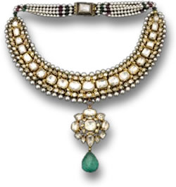 Collar de Mughal Kundan