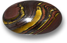 Colorful Tiger's Eye Matrix Cabochon