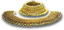 Une paire de bracelets de cheville des Nizams (Paizeb)