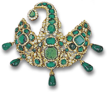 Emerald Head Decoration