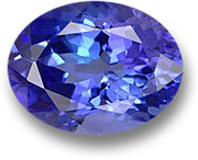 Gemme de tanzanite ovale